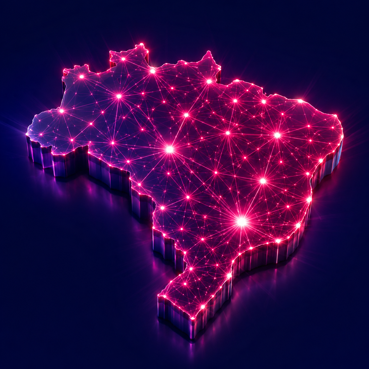 Mapa do Brasil — cobertura nacional Play